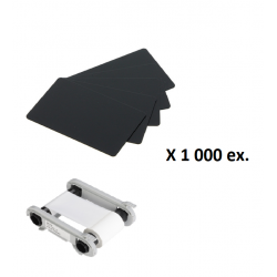 Pack cartes noires PVC-U